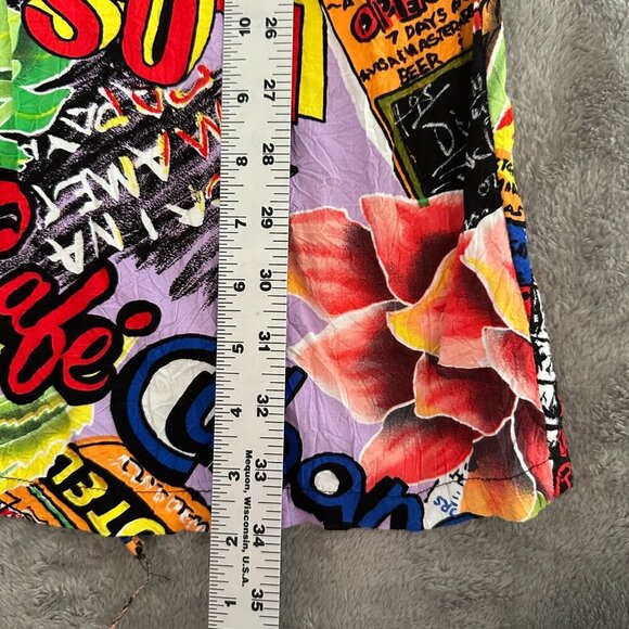 Vintage Jams World Sheath Dress Hawaiian Size 7 Sleeveless Tropical - Picture 8 of 8